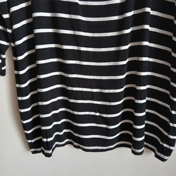 Vince Camuto Women’s Stripe 3/4 Sleeve Sz 1X Top - Picture 3 of 12
